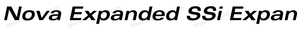 Nova Expanded SSi Expanded Italic字体转换